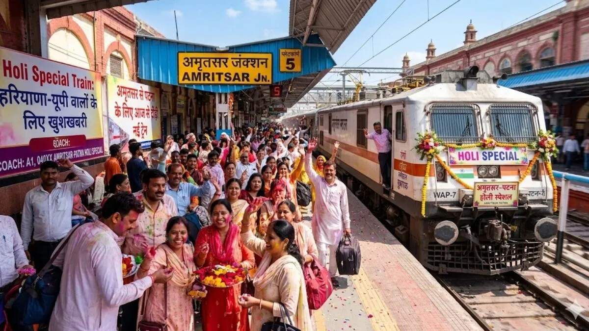 अंबाला से पटना के लिए होली स्पेशल ट्रेन का शुभारंभ