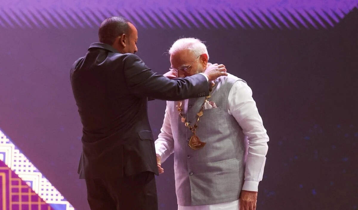 प्रधानमंत्री मोदी को इथियोपिया का सर्वोच्च नागरिक सम्मान मिला