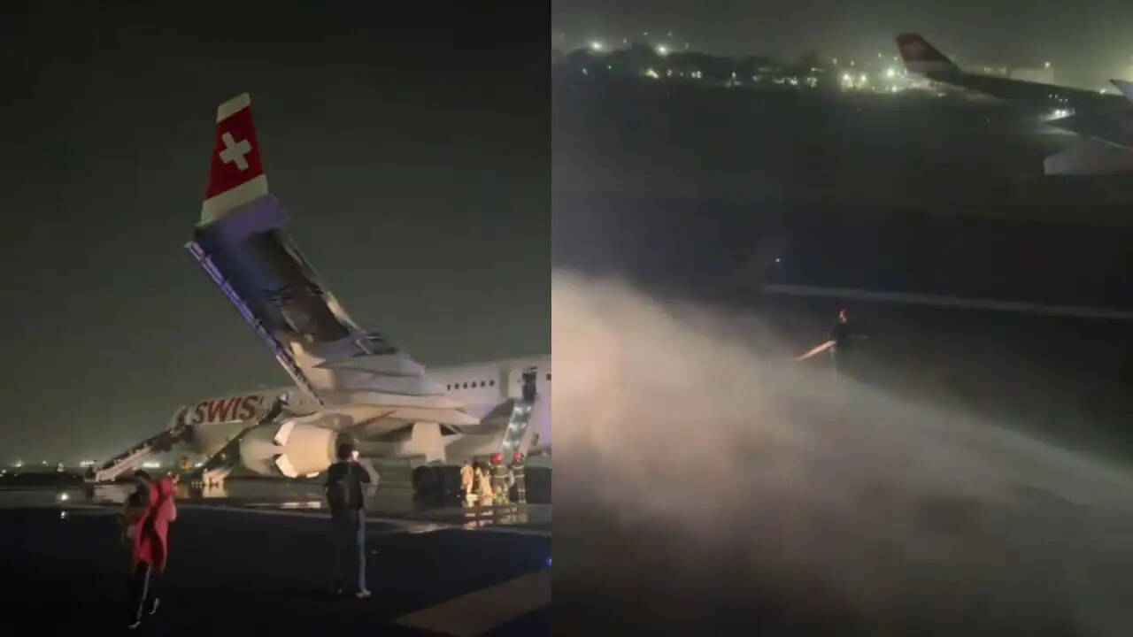 दिल्ली एयरपोर्ट पर स्विस एयरलाइंस की फ्लाइट में आग, बड़ा हादसा टला