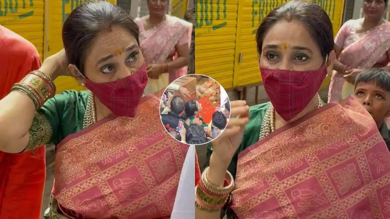 दिशा वकानी ने लालबागचा राजा में गणपति बप्पा के दर्शन किए