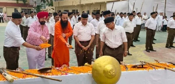 राष्ट्रीय स्वयंसेवक संघ ने जालंधर में 100वां स्थापना दिवस मनाया