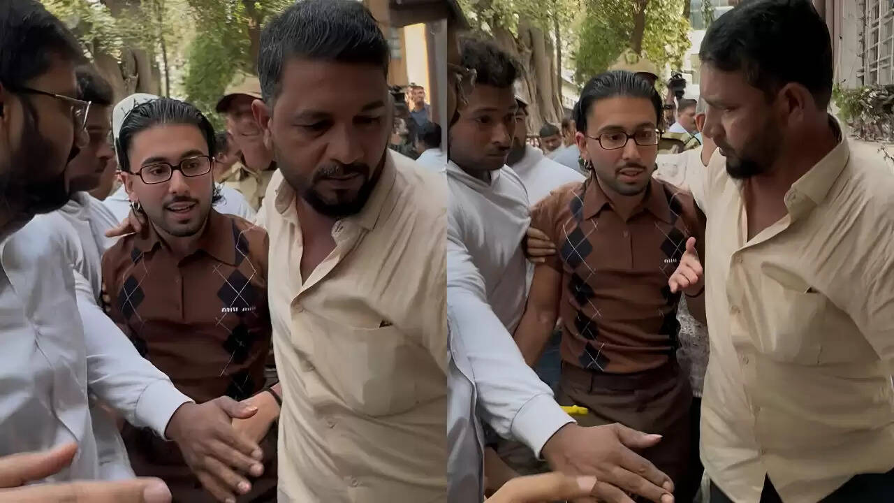 ओरी अवत्रामानी का ड्रग्स केस में पूछताछ के लिए पहुंचना, भीड़ का जमावड़ा