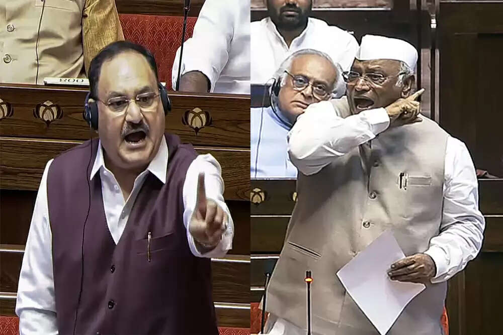 राज्यसभा में नड्डा और खड़गे के बीच बढ़ता विवाद