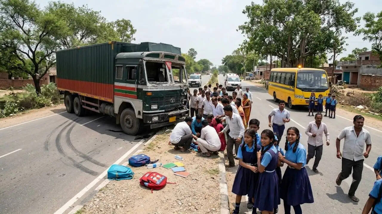 झारखंड में स्कूली छात्राओं पर ट्रेलर का कहर: जानें पूरी घटना