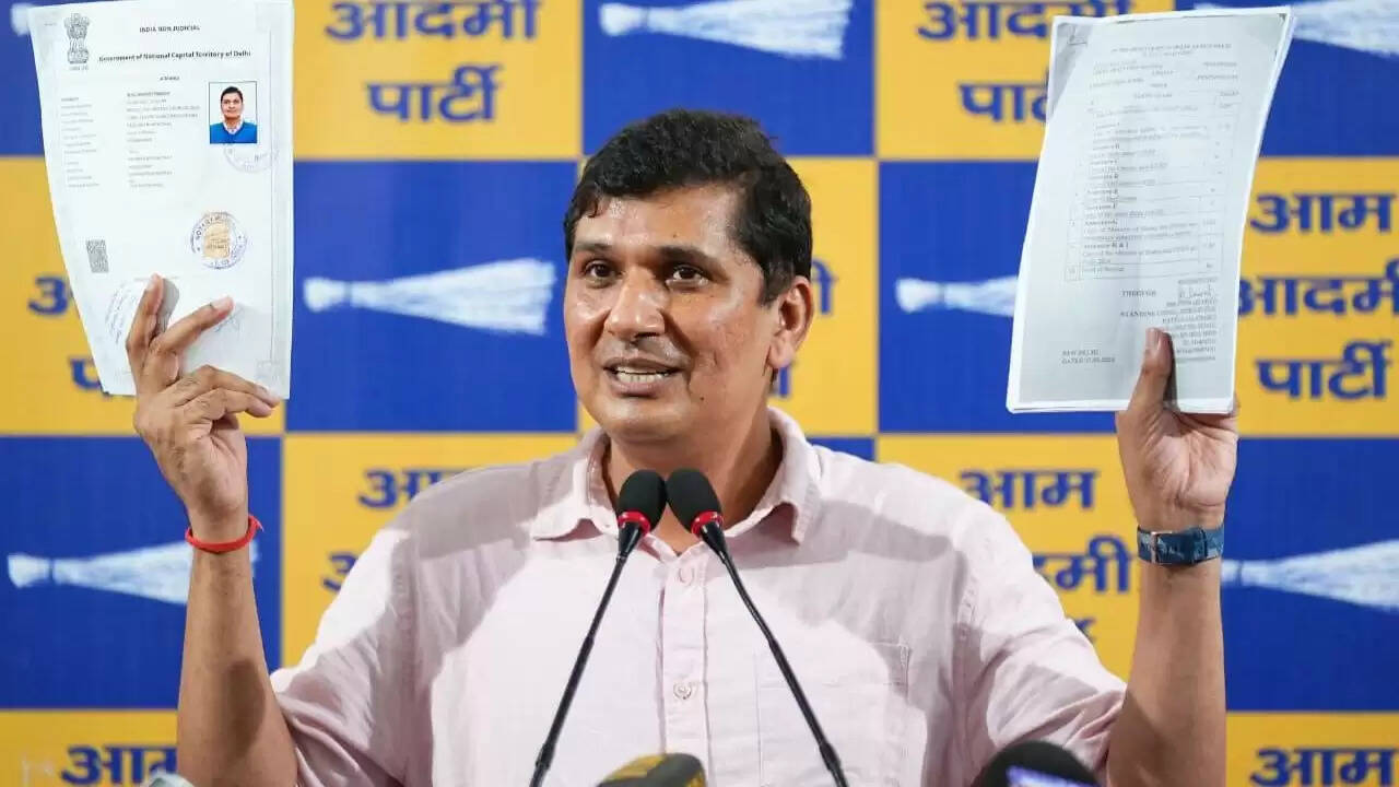 सौरभ भारद्वाज ने ईडी की रेड को बताया फर्जी, मांगी फॉरेंसिक जांच