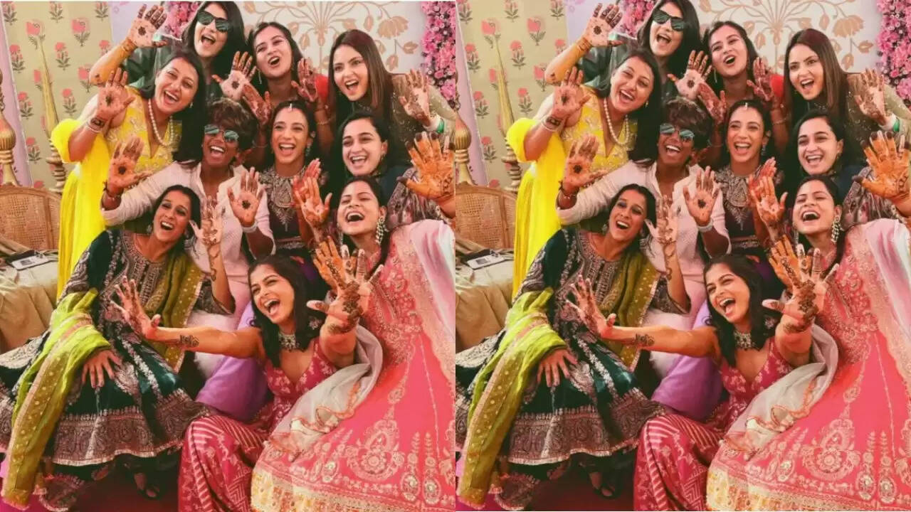 स्मृति मंधाना और पलाश मुच्छल की प्री-वेडिंग सेलिब्रेशन: मेहंदी समारोह की रंगीन झलकियाँ
