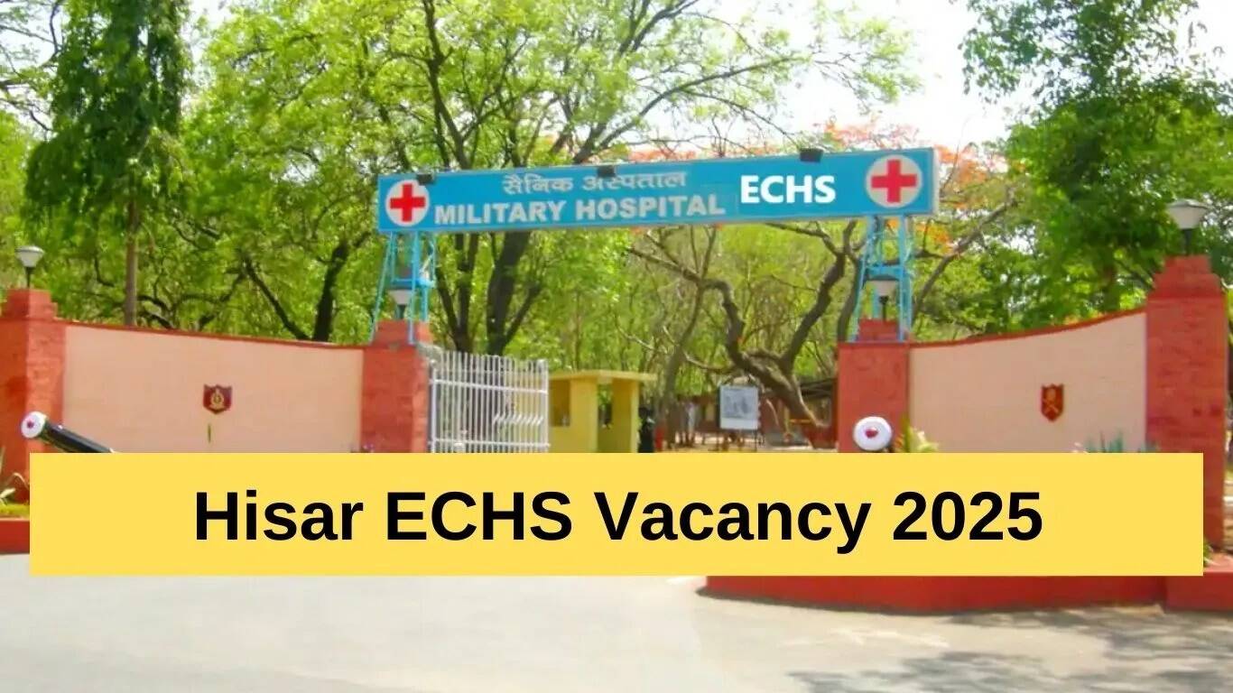 हिसार ECHS भर्ती 2025: 14 सरकारी पदों के लिए आवेदन करें, अंतिम तिथि 30 अगस्त