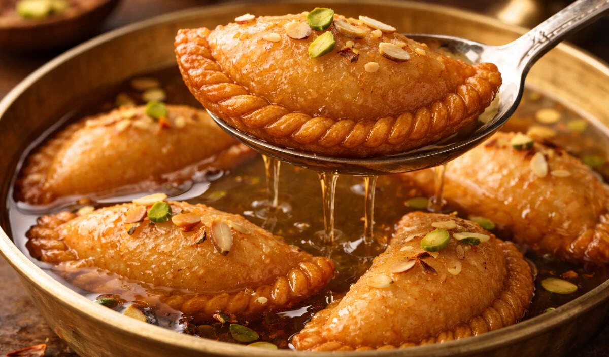 चाशनी वाली गुजिया बनाने की आसान विधि