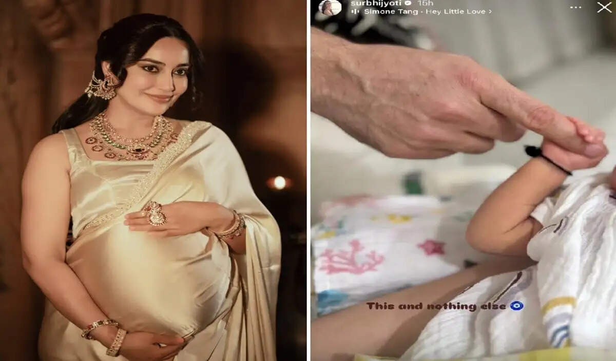 टीवी एक्ट्रेस सुरभि ज्योति ने बेटी की पहली झलक साझा की