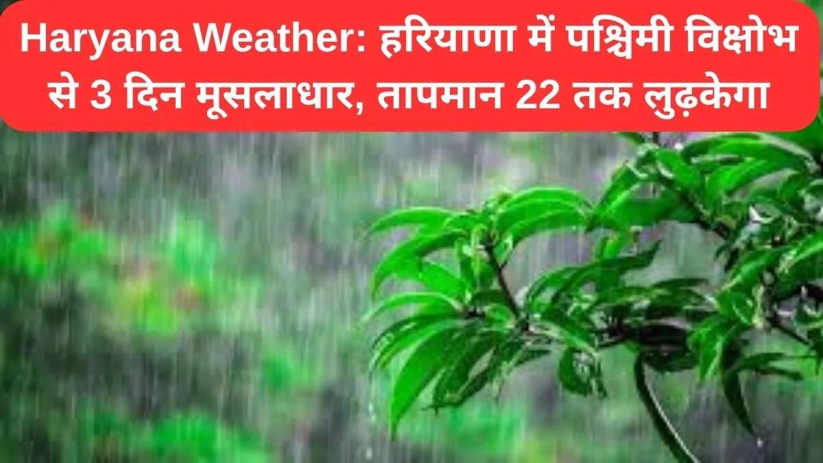हरियाणा में मौसम परिवर्तन: बारिश और आंधी की चेतावनी