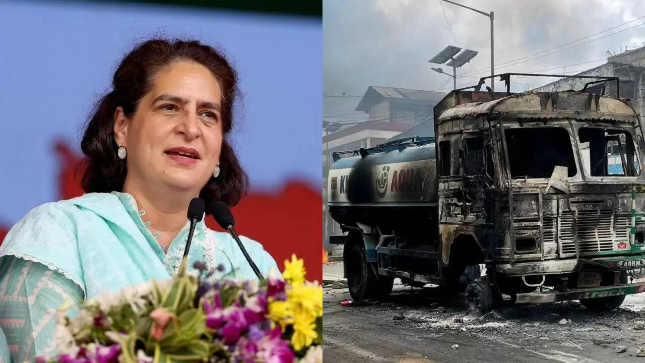मणिपुर में हिंसा की स्थिति पर प्रियंका गांधी का कड़ा बयान